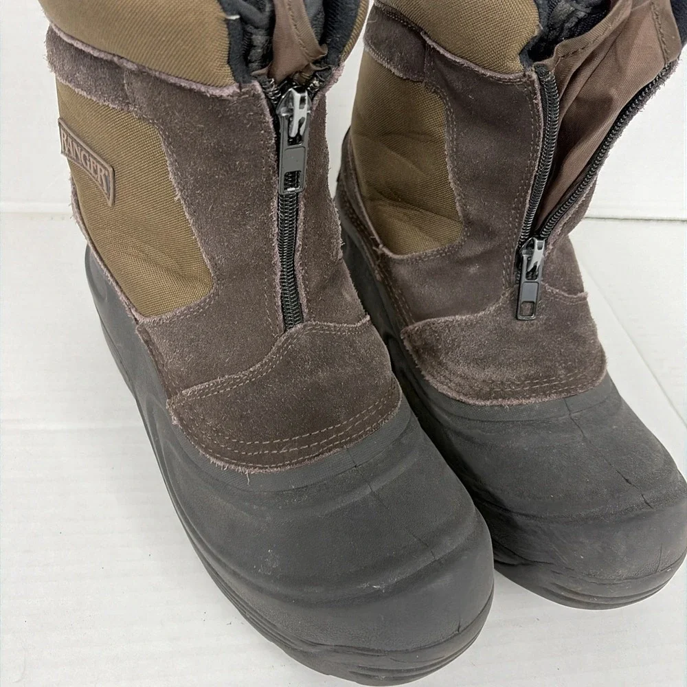 Ranger Boots Resistant Men's 8 Rubber Suede leather BROWN snow EUC insulated